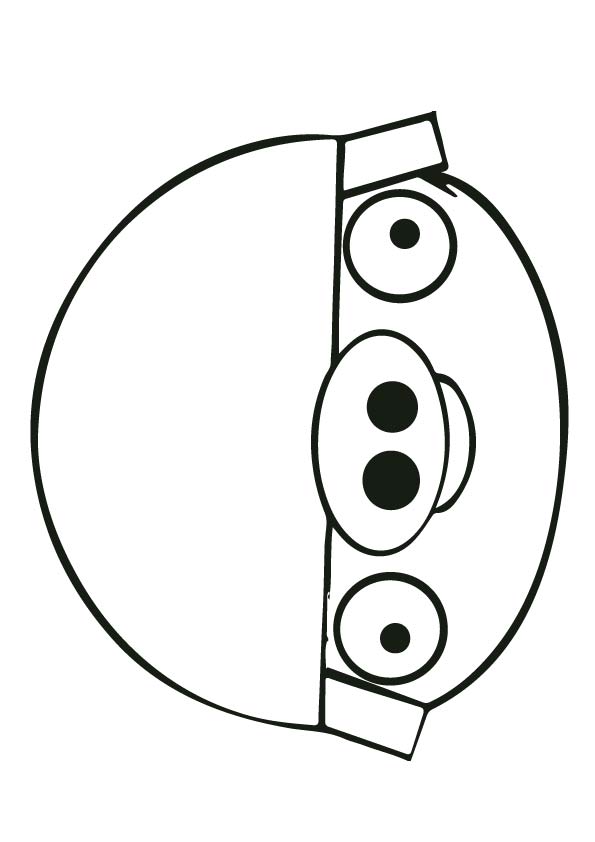 Plansa de colorat cu Angry Birds 151 59